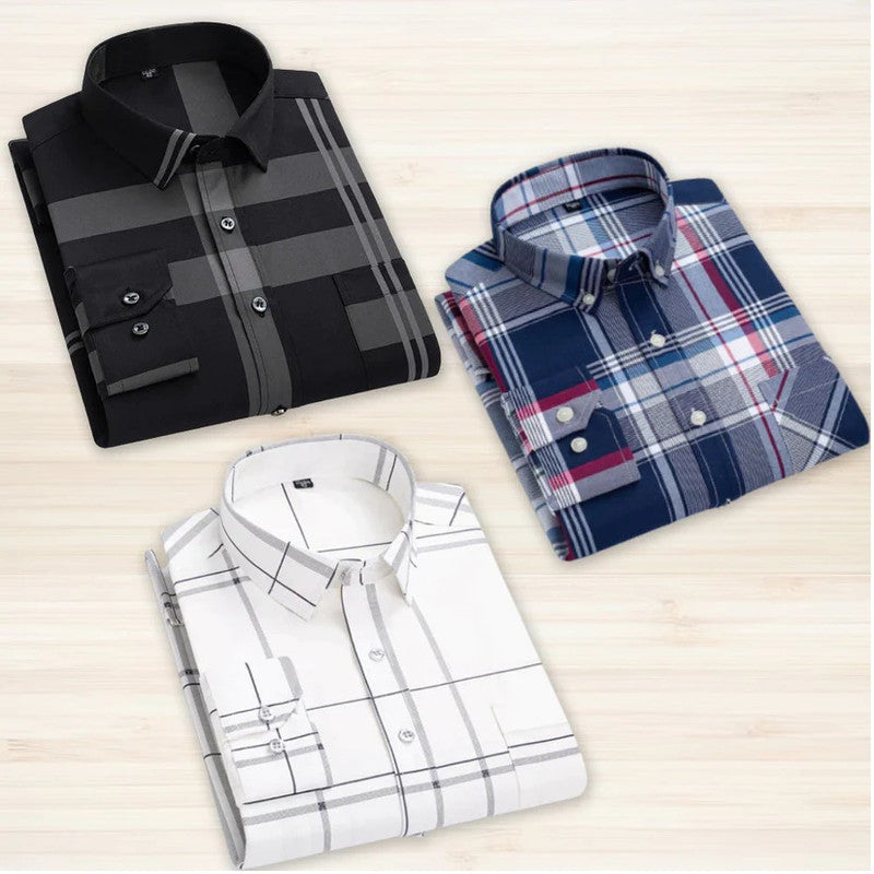 Check Casual Shirt Pack of 3