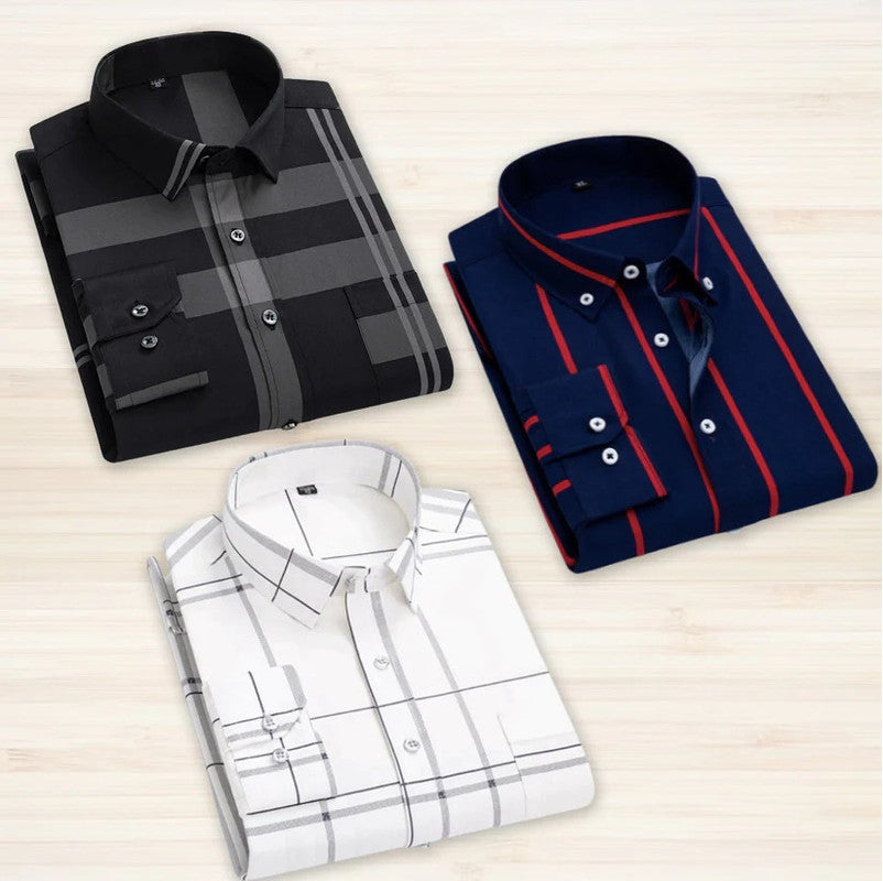 Check Casual Shirt Pack of 3