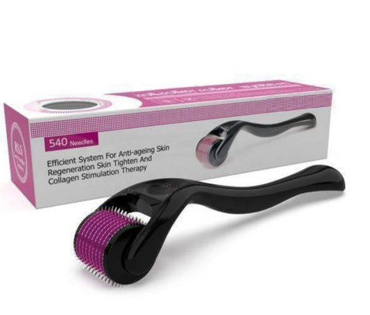 Hair roller 0.50 mm With 540 Titanium Alloy Needles | Promotes Beard Growth & Reduces Acne Scars | Safe & Effective To Use