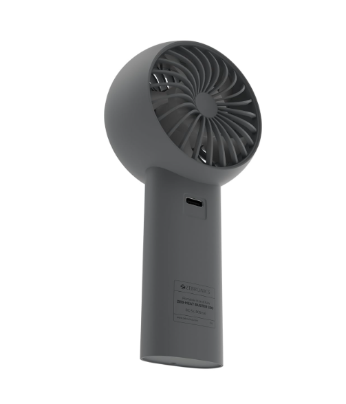 Portable Hand Fan, Upto 12h Backup, 3600mAh Rechargeable Battery, 5 Speed Modes, Upto 5.9m/s Airflow, LED Display, for Travel, Makeup, Office, Home