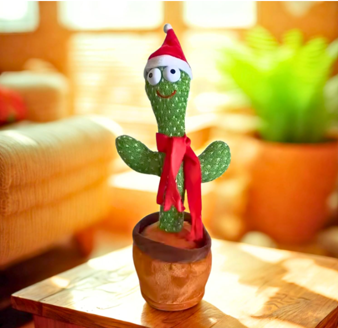VanityX Talking Cactus Toy for Kids Dancing Cactus Toys, Singing, Wriggling, Recording & Repeating Plush Baby Toy Funny Educational Musical Toy for Toddlers, Boys & Girls Interactive Home Décor Gift