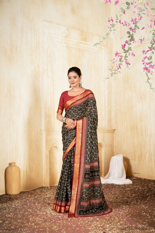 COTTON CHATAI BORDER SAREE