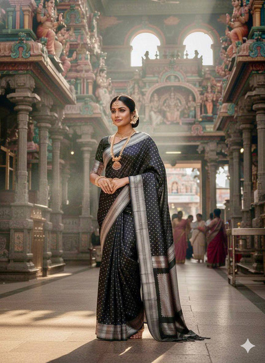 Art Silk Jacquard Border Saree
