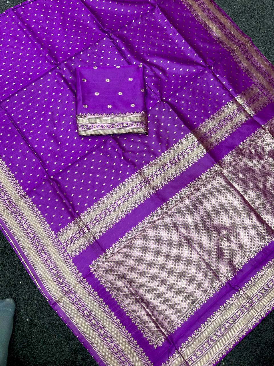 Art Silk Jacquard Border Saree