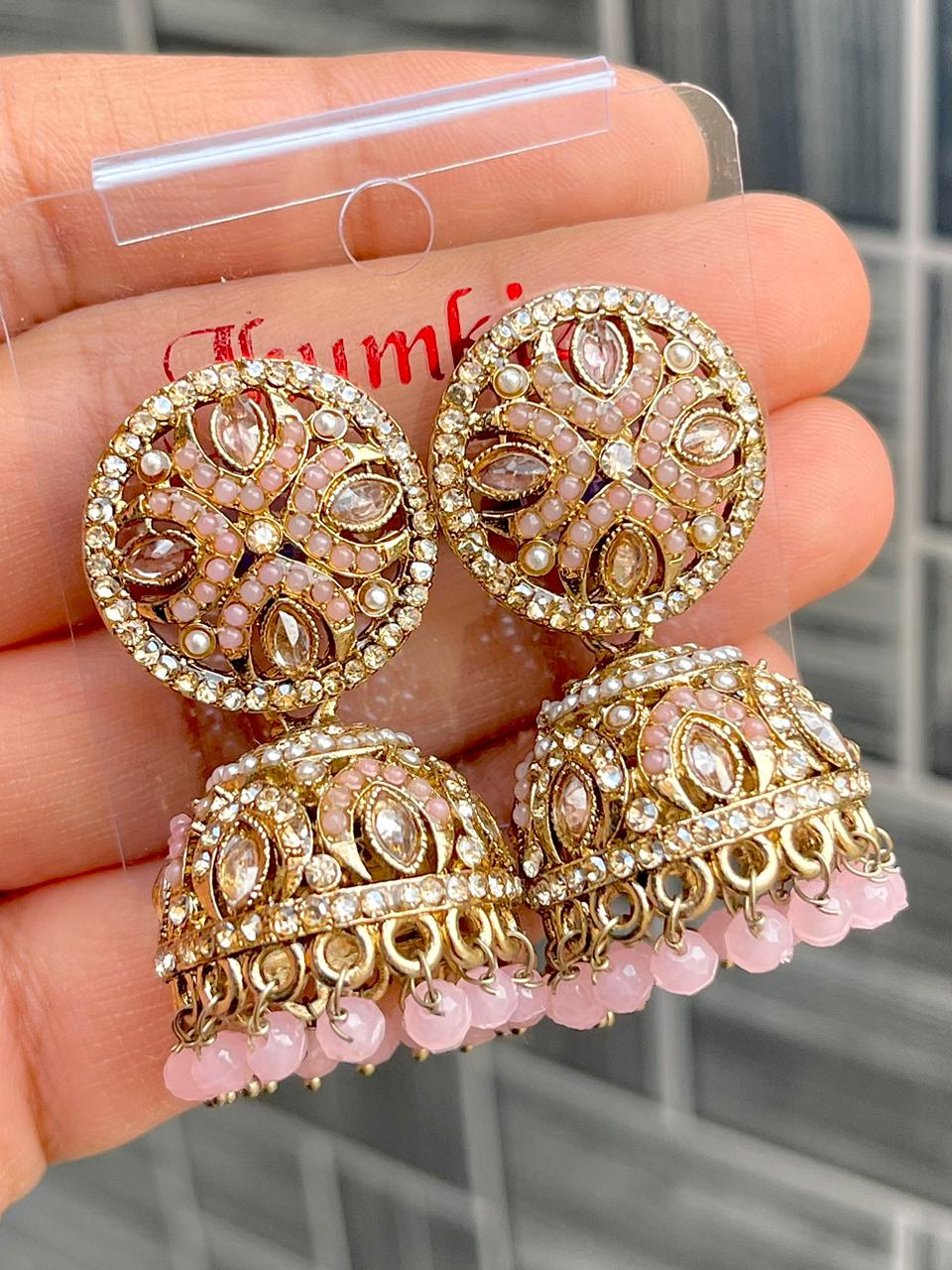 Premium Quality Light Weight Reverse Ad Jhumkie, Earing