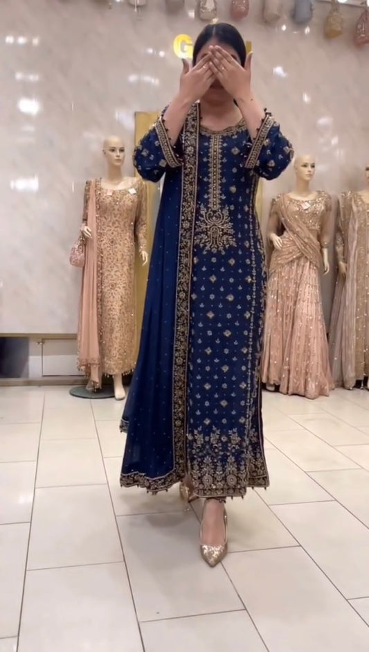 PECIAL HEAVY CHINE SEQUENCE WORK 3 PIS SUIT SET