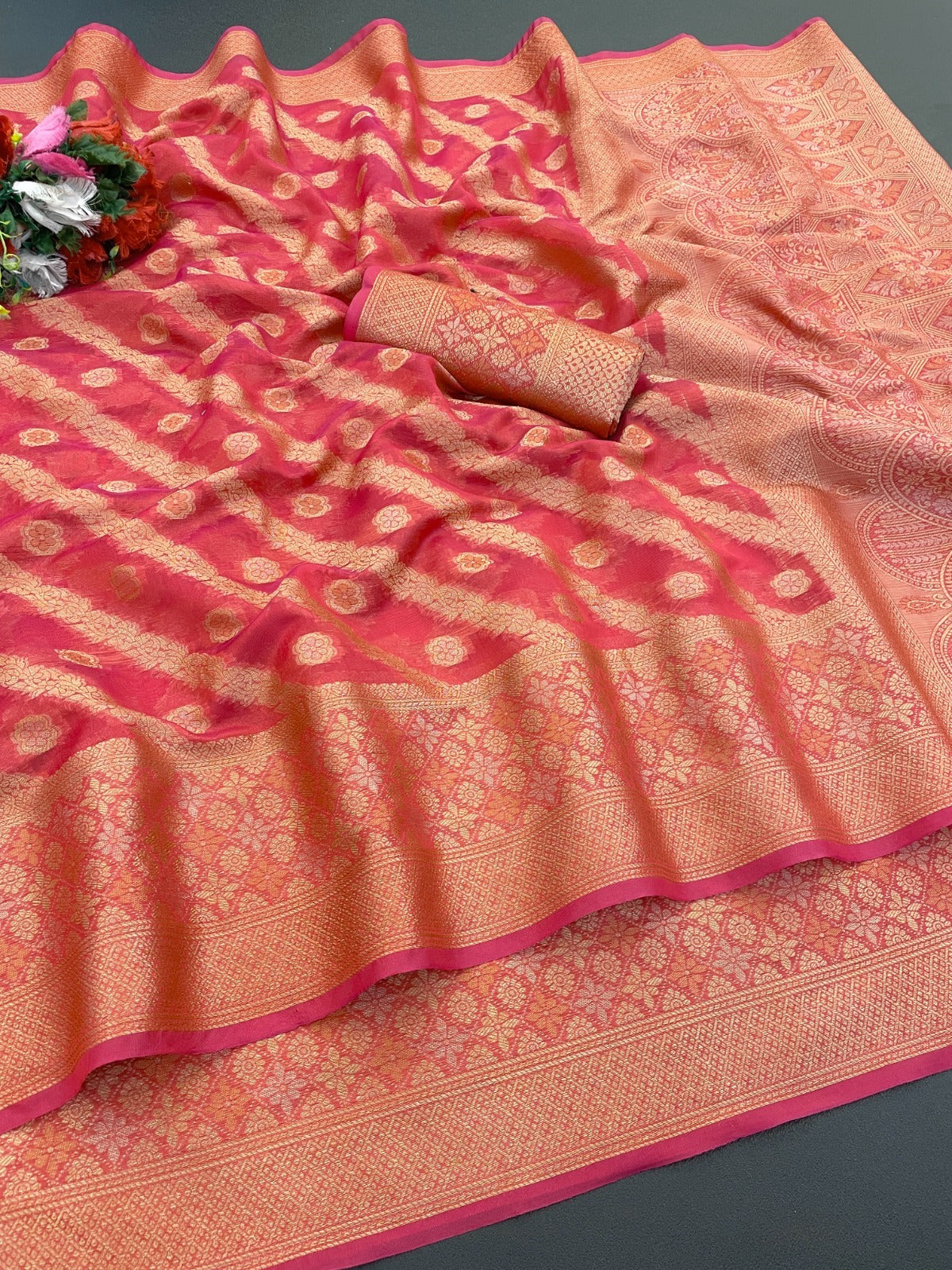 Designer Freehand Saree