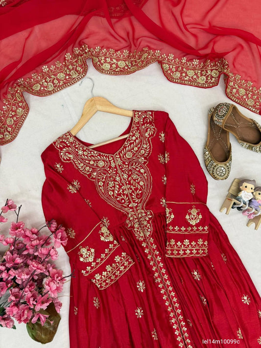 ENHANCE THE BEAUTY OF YOUR WARDROBE WITH THIS NEWLY LAUNCHED DESIGNER ANARKALI GOWN WITH ELEGANT DUPATTA