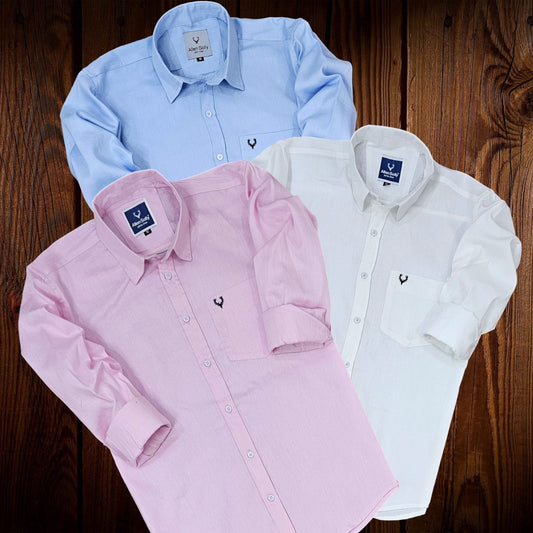 Allen Solly  Full Sleeves Solid Shirt for Men (Multicolor)