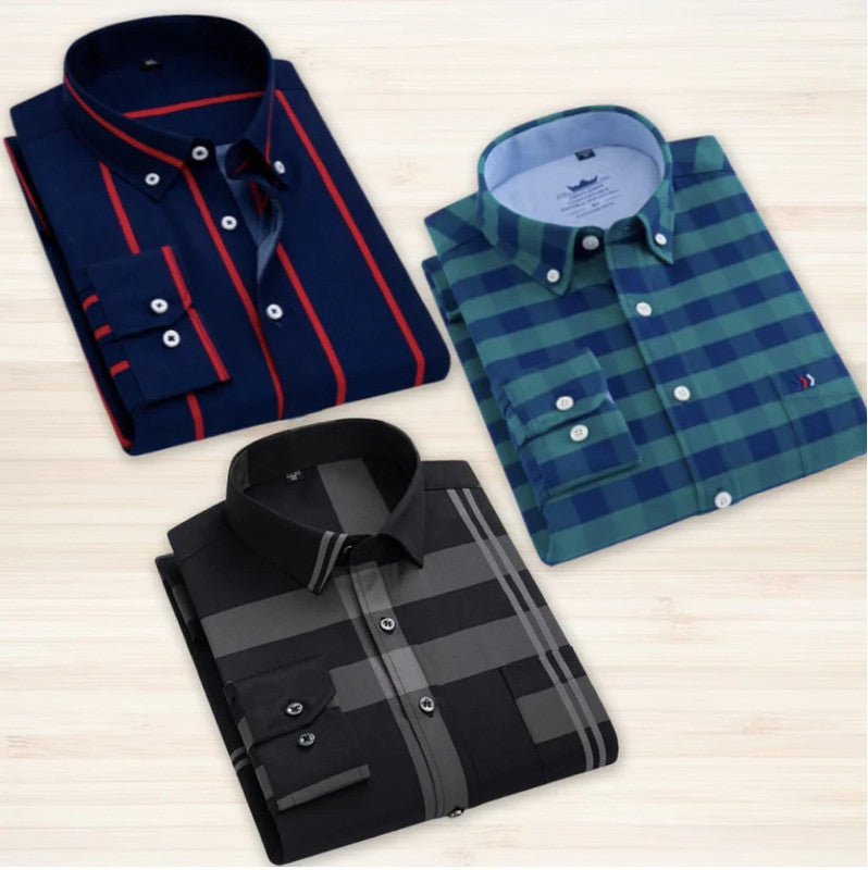 Check Casual Shirt Pack of 3