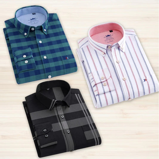 Check Casual Shirt Pack of 3