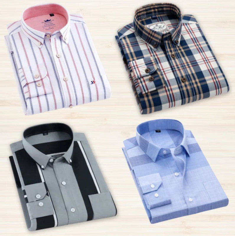 Check Casual Shirt Pack of 4