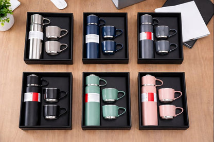 VACUUM FLASK BOTTLE SET 500 ml Steel Flask  (Pack of 1, Multicolor)