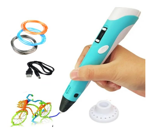 3D Pen for Kids with Adjustable Temperature - LCD Display,USB Powered, Filament Included 3D Drawing Pen 3D Printer Pen for Kids