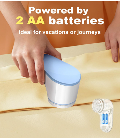 Fabric Shaver, Lint Remover, Effectively and Quickly Remove Pills, Sweater Shaver with Stainless Steel 3-Leaf Blades and Safety Lock Protection