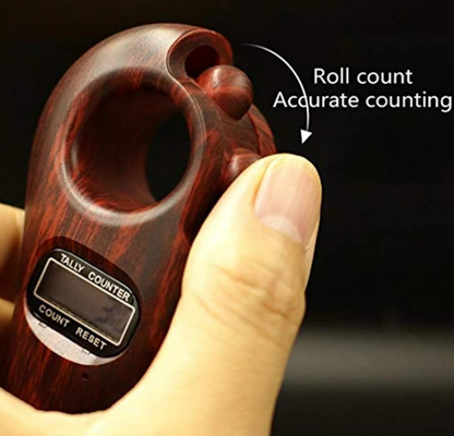 Sovely Digital Wooden Tally Counter Wooden Look Religious Tally Counter Digital Beads for Zikr Naam Jaap Coounter