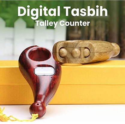 Sovely Digital Wooden Tally Counter Wooden Look Religious Tally Counter Digital Beads for Zikr Naam Jaap Coounter