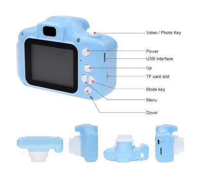 Kids Digital Camera for Photos & Videos | Mini Camera Toy with 2-Inch Screen & USB Rechargeable