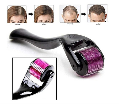 Hair roller 0.50 mm With 540 Titanium Alloy Needles | Promotes Beard Growth & Reduces Acne Scars | Safe & Effective To Use