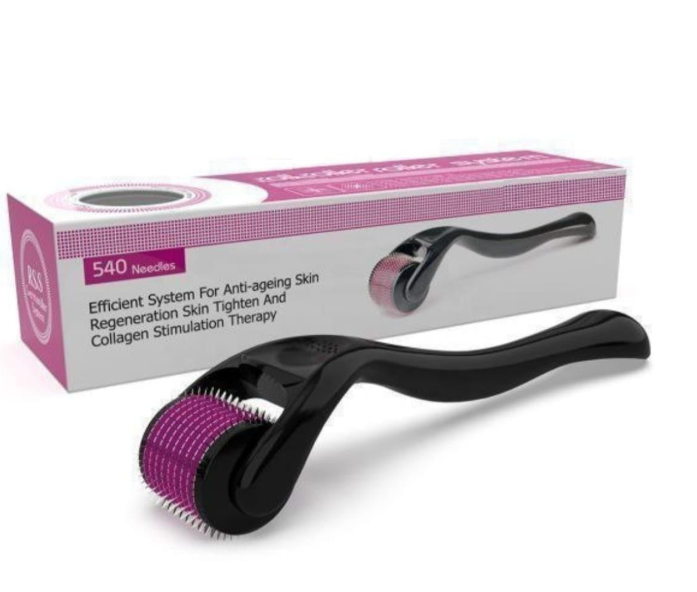 Hair roller 0.50 mm With 540 Titanium Alloy Needles | Promotes Beard Growth & Reduces Acne Scars | Safe & Effective To Use