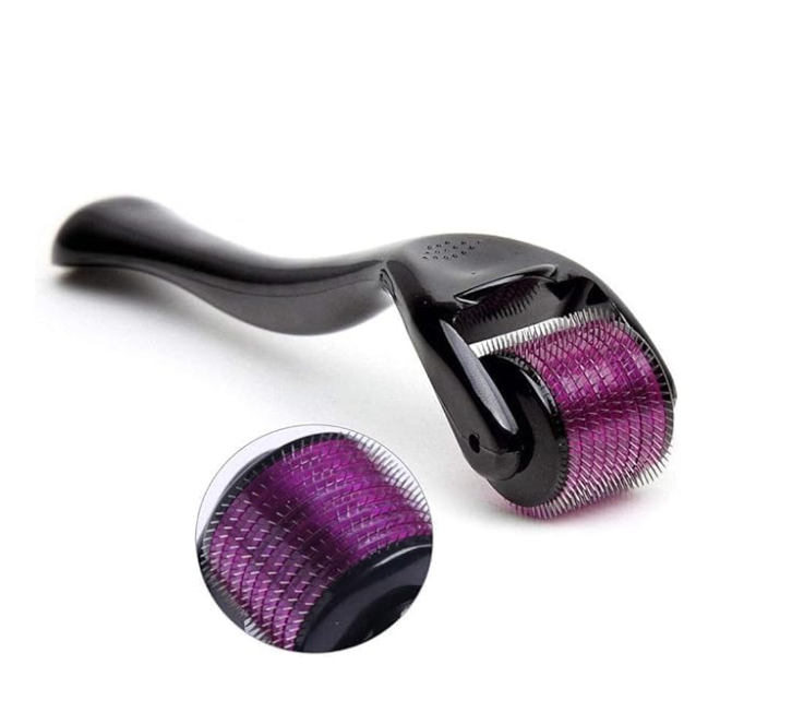Hair roller 0.50 mm With 540 Titanium Alloy Needles | Promotes Beard Growth & Reduces Acne Scars | Safe & Effective To Use