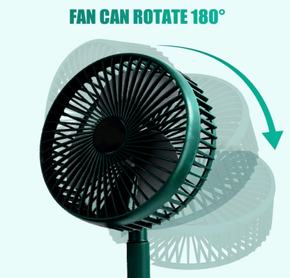 Foldable Desktop Fan – Height Adjustable & Portable Table Fan for Office, Bedside & Travel Use