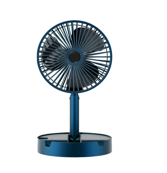 Foldable Desktop Fan – Height Adjustable & Portable Table Fan for Office, Bedside & Travel Use