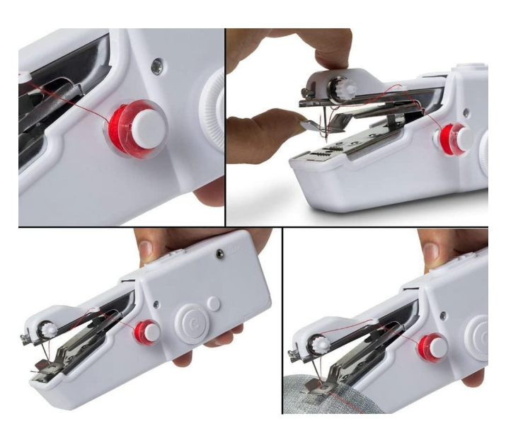 Mini Hand Sewing Machine | Portable Emergency Stitching Handheld Sewing Machine | Home Tailoring | Electric Stapler Style Handy Stich | Hand Silai Machine