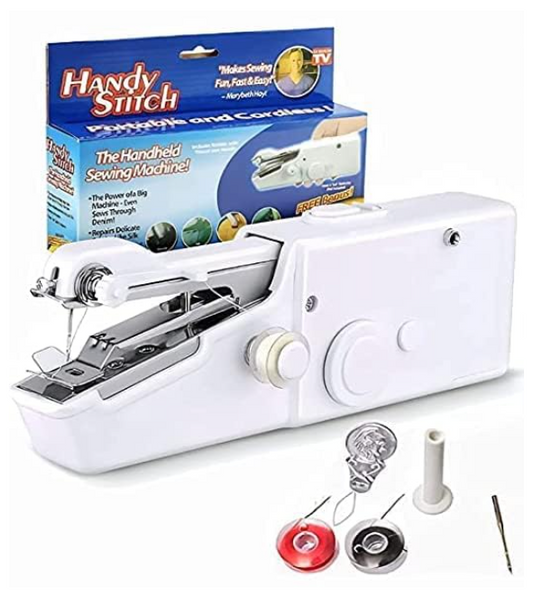 Mini Hand Sewing Machine | Portable Emergency Stitching Handheld Sewing Machine | Home Tailoring | Electric Stapler Style Handy Stich | Hand Silai Machine