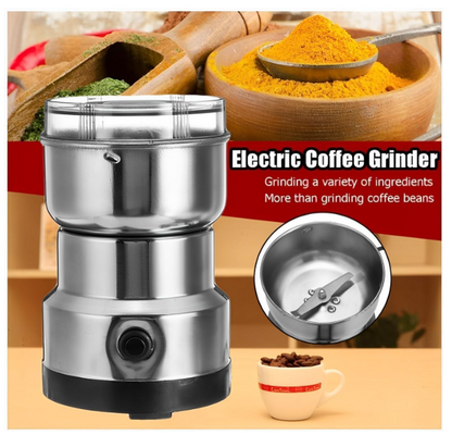Nima Electric Coffee & Spice Grinder 150W | Stainless Steel Dry Masala Grinder | Multipurpose Mini Grinder for Coffee Beans, Nuts, Seeds & Spices | Compact Kitchen Appliance