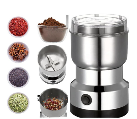 Nima Electric Coffee & Spice Grinder 150W | Stainless Steel Dry Masala Grinder | Multipurpose Mini Grinder for Coffee Beans, Nuts, Seeds & Spices | Compact Kitchen Appliance
