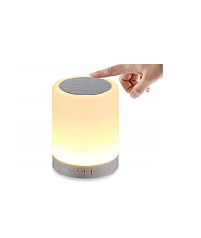 Touch Lamp Speaker with Portable Bluetooth & HiFi Speaker with Smart Colour Changing Touch Control, USB Rechargeable, TWS - Multi Colour