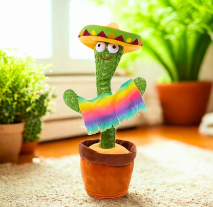 VanityX Talking Cactus Toy for Kids Dancing Cactus Toys, Singing, Wriggling, Recording & Repeating Plush Baby Toy Funny Educational Musical Toy for Toddlers, Boys & Girls Interactive Home Décor Gift