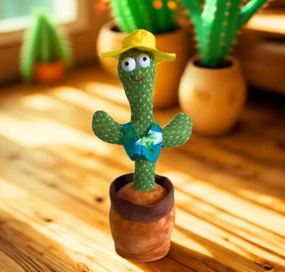 VanityX Talking Cactus Toy for Kids Dancing Cactus Toys, Singing, Wriggling, Recording & Repeating Plush Baby Toy Funny Educational Musical Toy for Toddlers, Boys & Girls Interactive Home Décor Gift