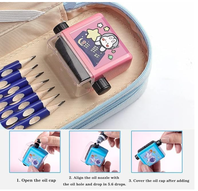 Ncry Math Roller Stamp for Addition Subtraction Multiplication Division, Roller Number Teaching Practice Math Stamp Roller Digital Teaching Stamp, Math Practice Number Rolling Stamp 1