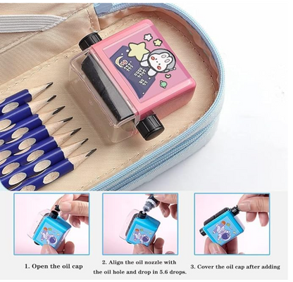 Ncry Math Roller Stamp for Addition Subtraction Multiplication Division, Roller Number Teaching Practice Math Stamp Roller Digital Teaching Stamp, Math Practice Number Rolling Stamp 1