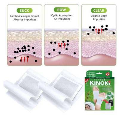 Detox Foot Patches for Cleansing Toxin Remover for Men & Women,10 Pads Deep Cleansing Detoxify Blood Circulation Foot Pad for Detox & Relaxation- Pain Relief, Stress Relief Sleep Patch (Wormwood 10 Pads)