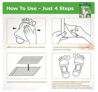 Detox Foot Patches for Cleansing Toxin Remover for Men & Women,10 Pads Deep Cleansing Detoxify Blood Circulation Foot Pad for Detox & Relaxation- Pain Relief, Stress Relief Sleep Patch (Wormwood 10 Pads)