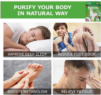 Detox Foot Patches for Cleansing Toxin Remover for Men & Women,10 Pads Deep Cleansing Detoxify Blood Circulation Foot Pad for Detox & Relaxation- Pain Relief, Stress Relief Sleep Patch (Wormwood 10 Pads)