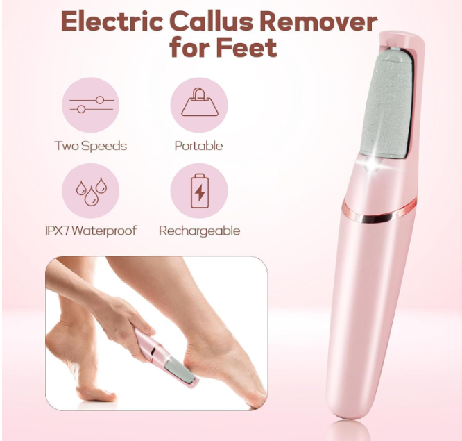 callus remover for feet dead skin remover pedicure tools Callus Remover Hard and Dead Skin Remover Electric Foot Callus Remover Rechargeable Pedicure Tool.