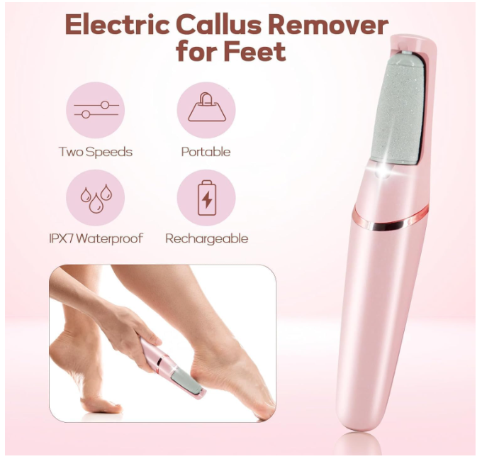 callus remover for feet dead skin remover pedicure tools Callus Remover Hard and Dead Skin Remover Electric Foot Callus Remover Rechargeable Pedicure Tool.