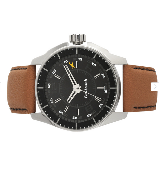 Fastrack Men Black Dial Watch 3089SL05