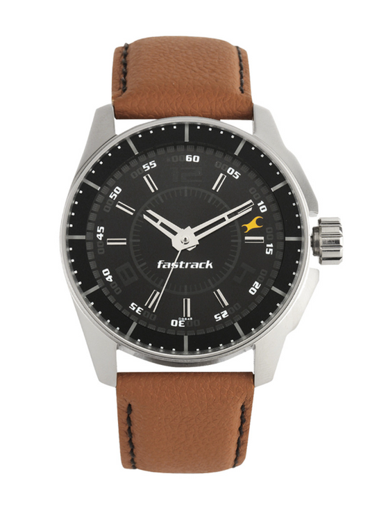 Fastrack Men Black Dial Watch 3089SL05