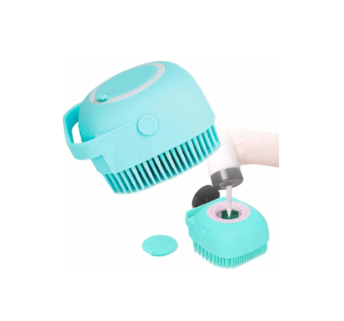 VILFLY 2 in 1 Bath Combo of Silicone Body Back Scrubber & Bathing Brush (multicoore)