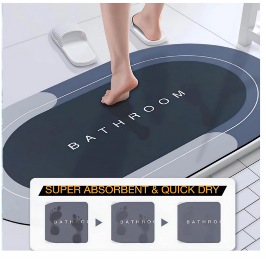 Fitness Mantra® Non Slip, Quick Dry Bath Mat for Door/Room/Bathroom/Kitchen/Lobby |Size:- 40 x 60 CM | Qty:- 2 Piece | Color - Mix/Assorted |