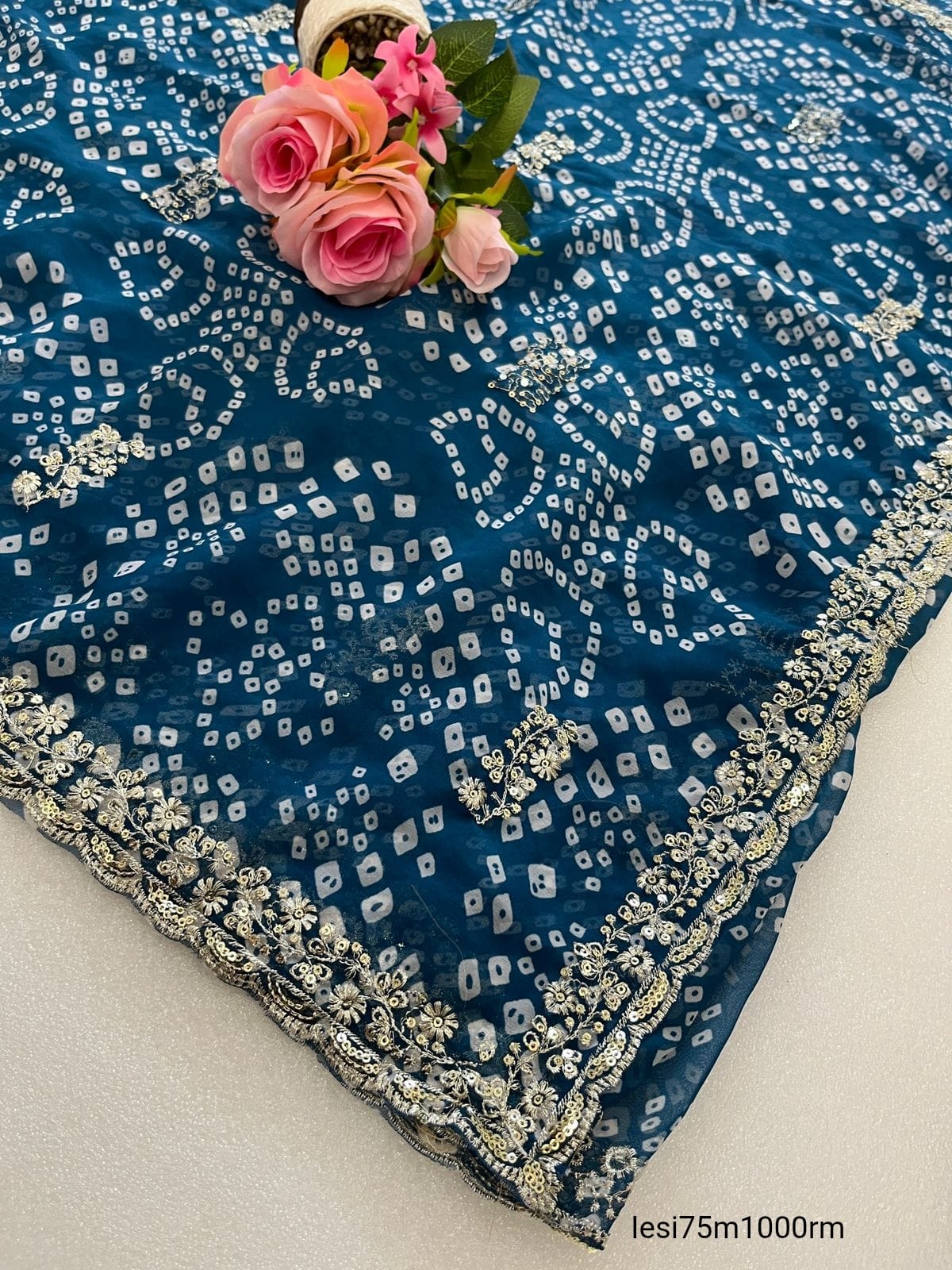 Heavy Georgette Fabric BANDHANI Print saree