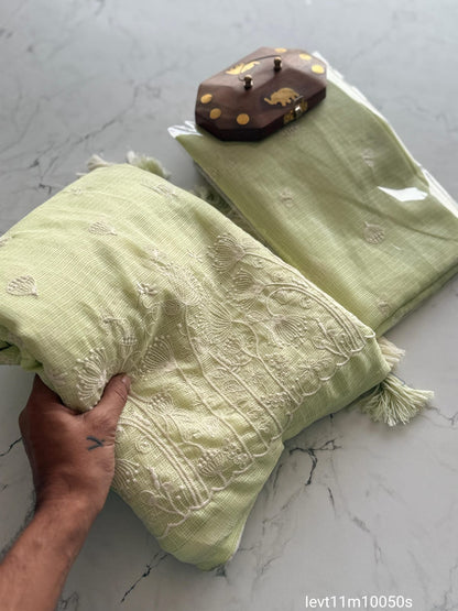 Soft Kota Doriya Fabric With Multy Thread Work Saree