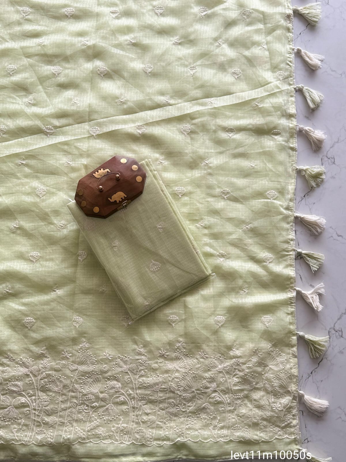 Soft Kota Doriya Fabric With Multy Thread Work Saree