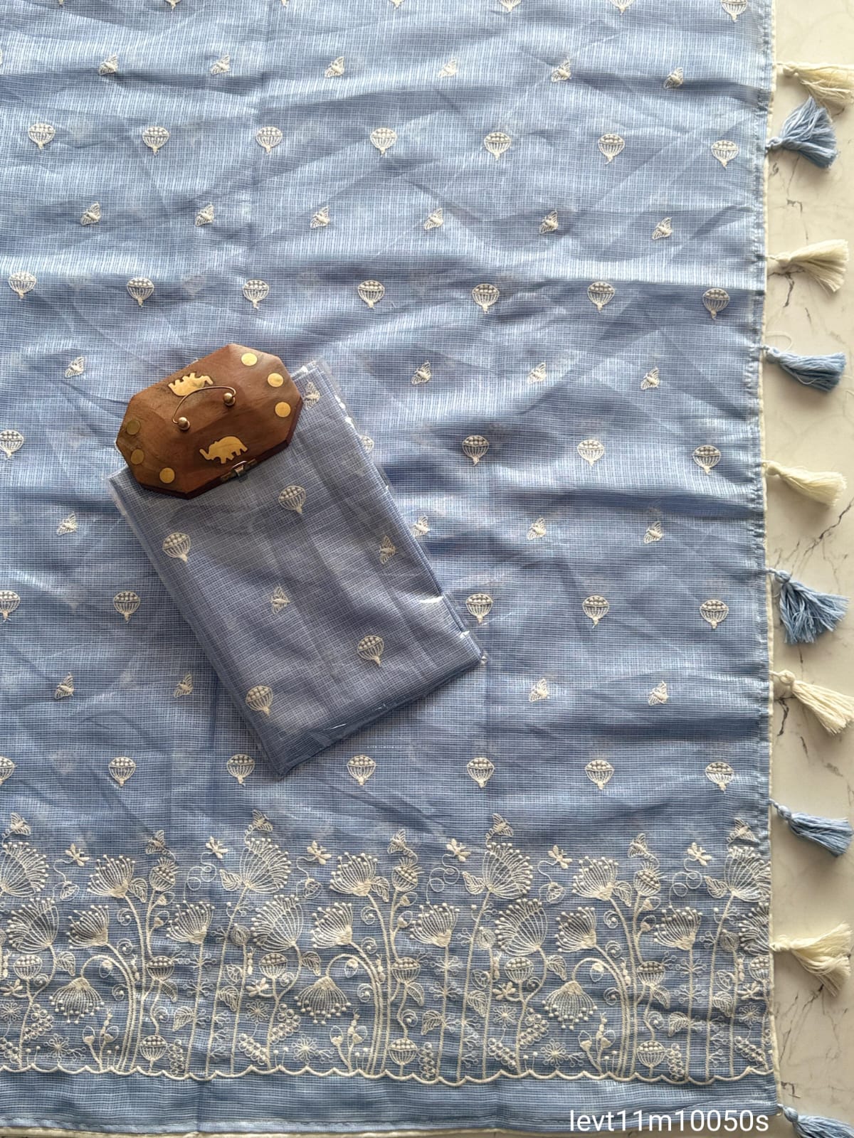 Soft Kota Doriya Fabric With Multy Thread Work Saree