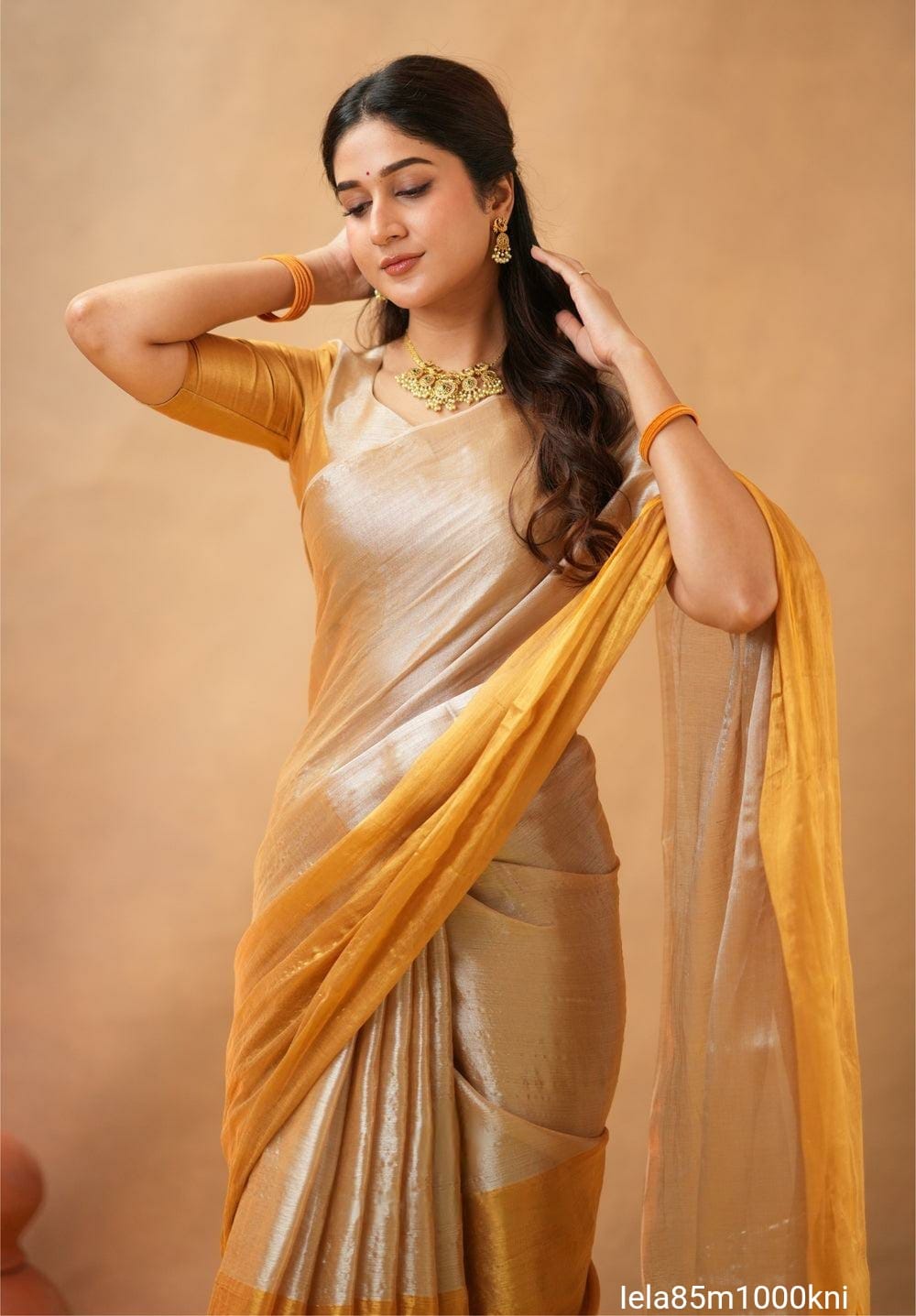 Tissue cotton Saree